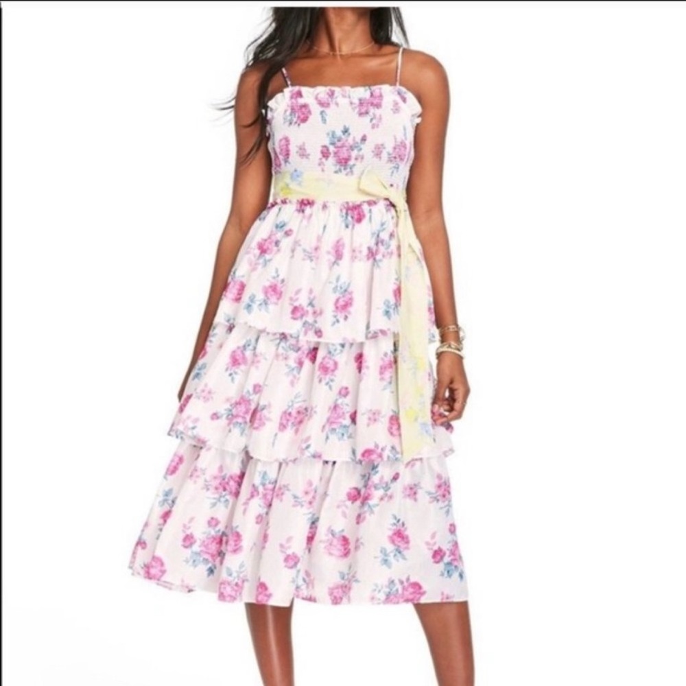 Love Shack Fancy X Target Elise Smocked Tiered Dress